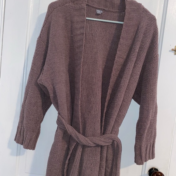 Aerie Chenille Belted Cardigan 